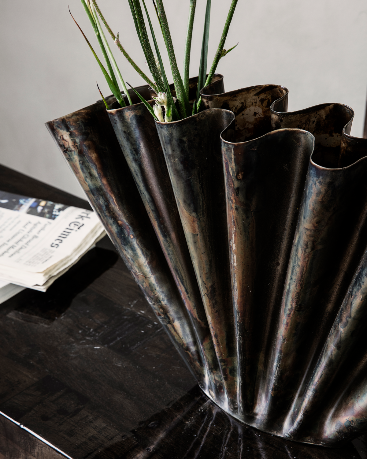 Flood vase, Antik brun - H30 cm